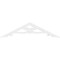 Ekena Millwork Pitch Brontes Architectural Grade PVC Gable Pediment, 36"W x 9"H x 1"P (6/12) GPP036X009X100BRO - alternate 3